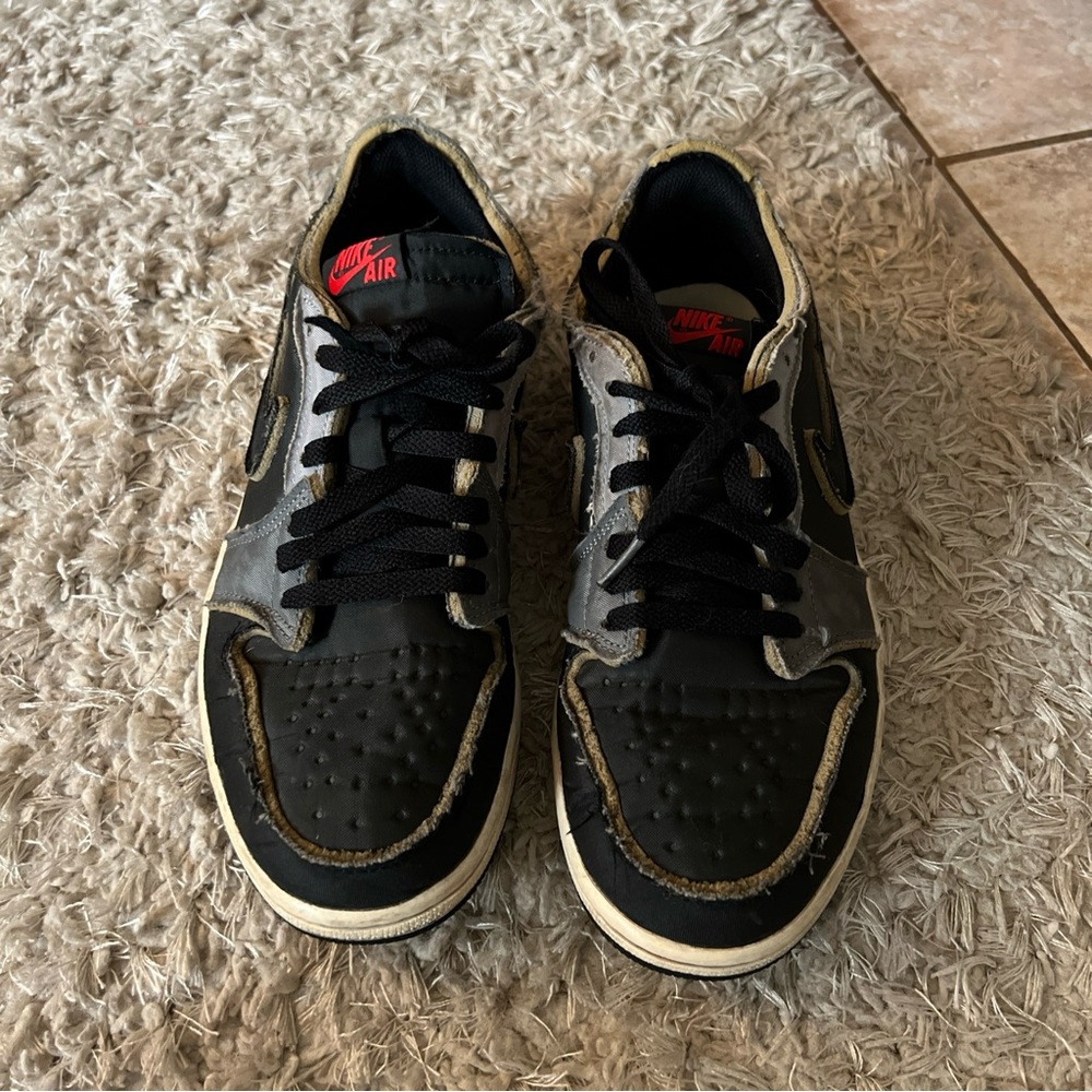 Jordan 1 Retro Low OG EX Dark Smoke Gray Size 10